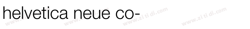 helvetica neue co字体转换